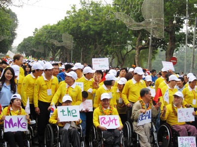 Celebran en Vietnam  Día mundial de discapacitados